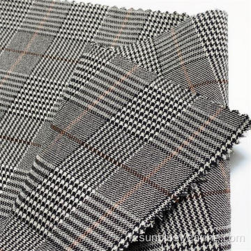 tissu de robe pour femmes à carreaux teints en fil teint multicolore